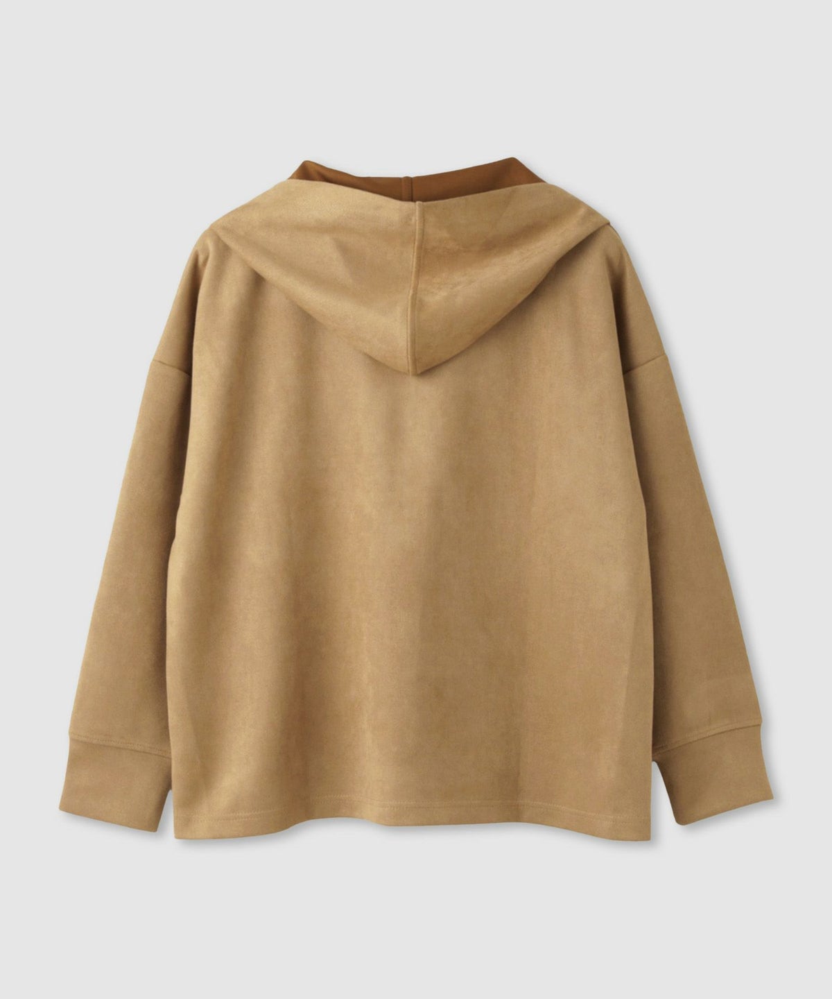 Idnes スエードライク起毛パーカー レディース