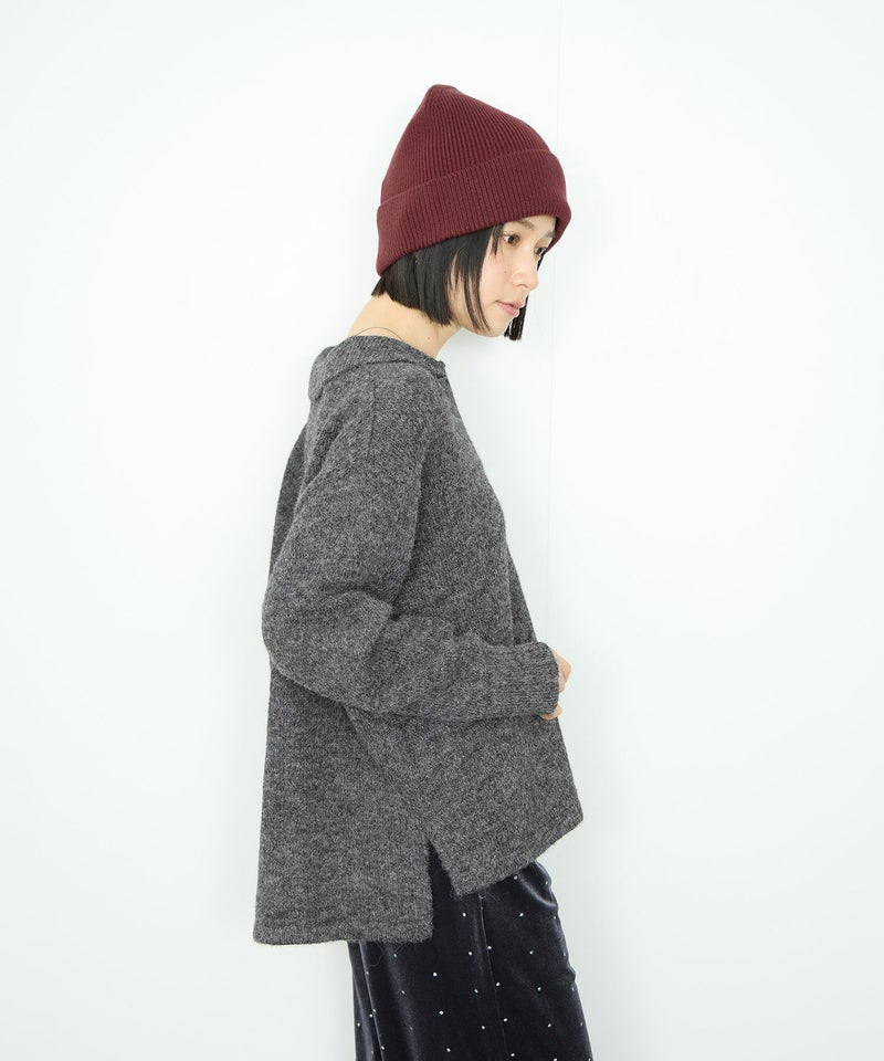 [期間限定knit]Idnes  スキッパーポロニット レディース商品画像-4