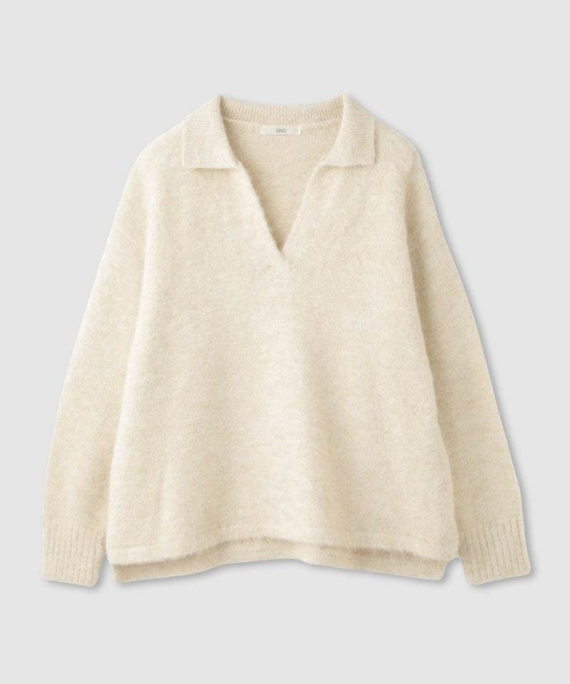 Idnes スキッパーポロニット レディース商品画像-12