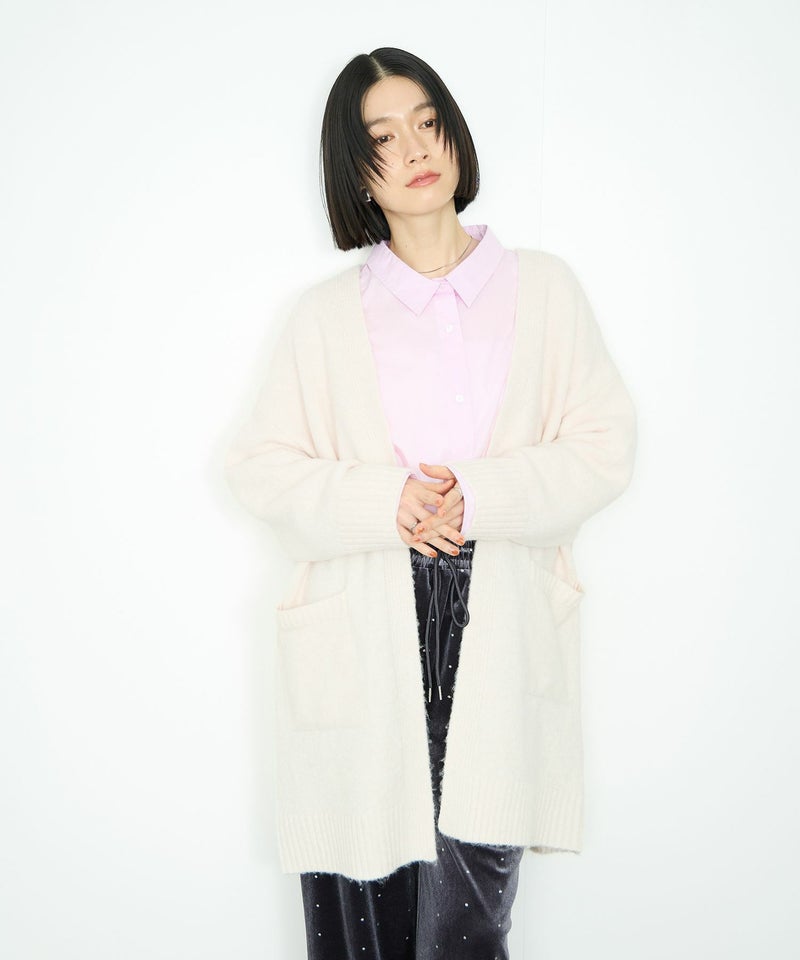 Idnes ロングニットカーディガン レディース商品画像-2