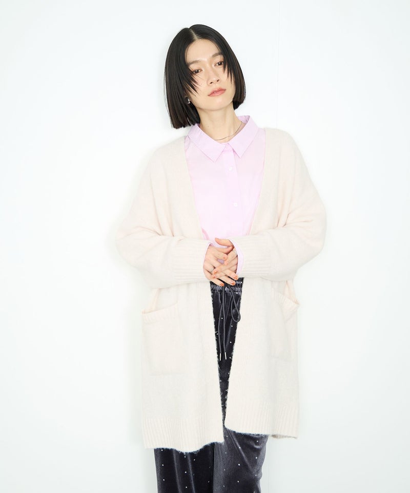 Idnes ロングニットカーディガン レディース商品画像-3