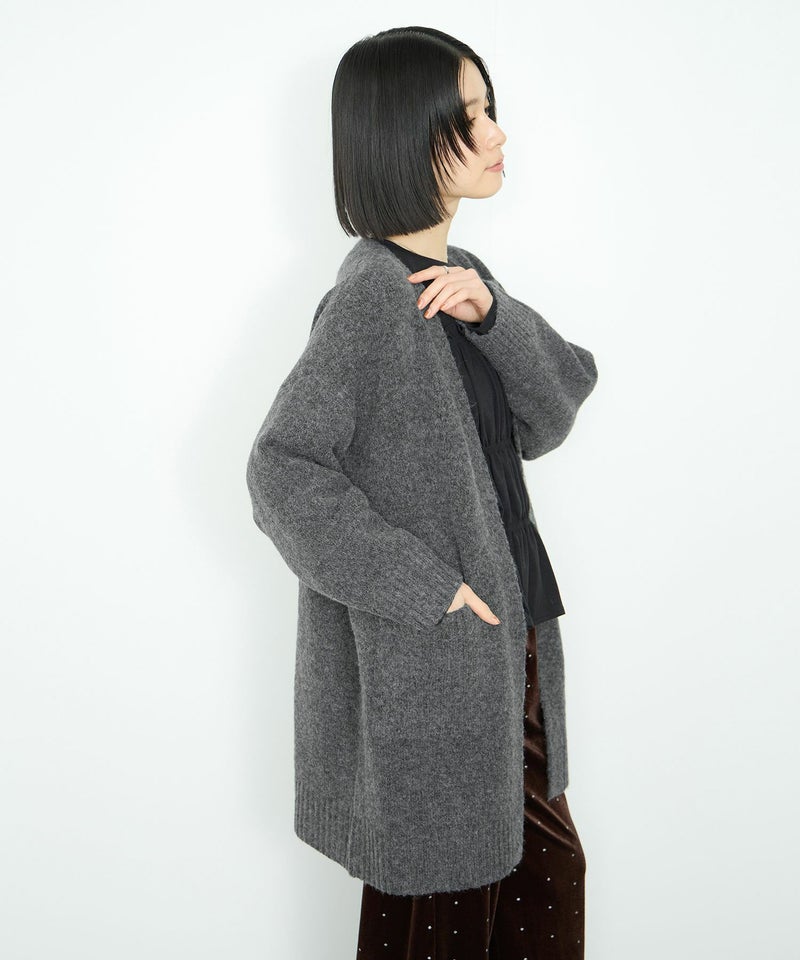 [期間限定knit]Idnes  ロングニットカーディガン レディース商品画像-5