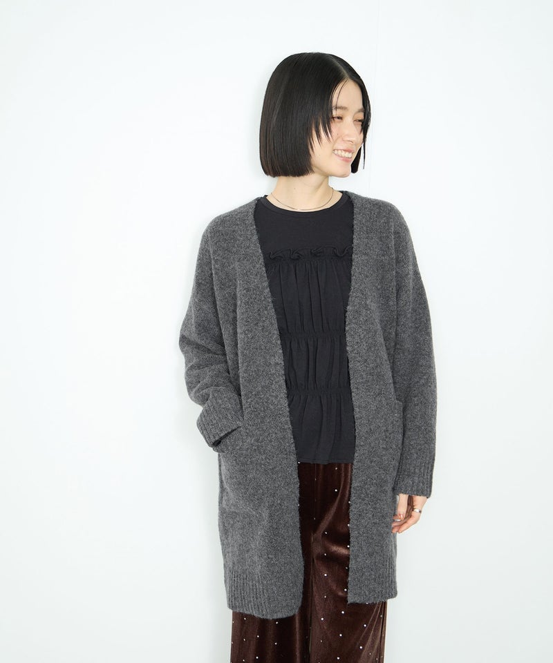 Idnes ロングニットカーディガン レディース商品画像-5