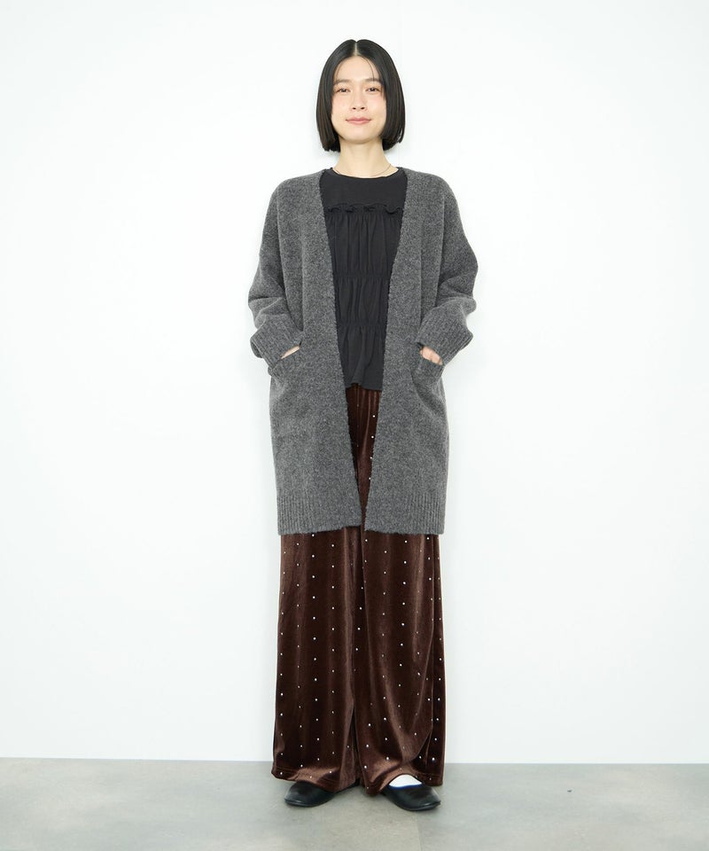 [期間限定knit]Idnes  ロングニットカーディガン レディース商品画像-7