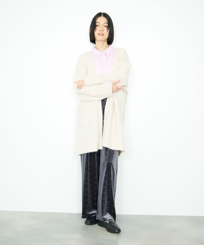 [期間限定knit]Idnes  ロングニットカーディガン レディース商品画像-10