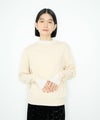 [期間限定knit]Idnes  襟プリーツドッキングニット レディース商品サムネイル-1