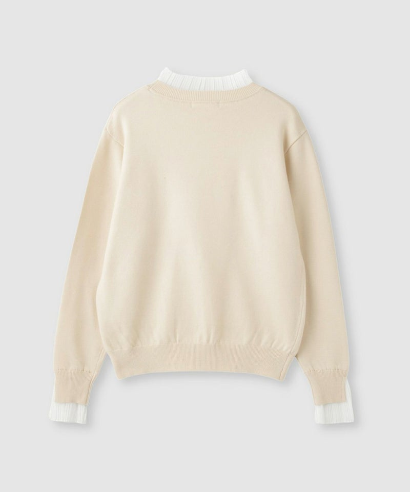 Idnes 襟プリーツドッキングニット レディース商品画像-20