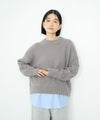 [期間限定knit]Idnes  シャツレイヤードニット レディース商品サムネイル-4