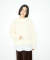 [期間限定knit]Idnes  シャツレイヤードニット レディース商品サムネイル-10