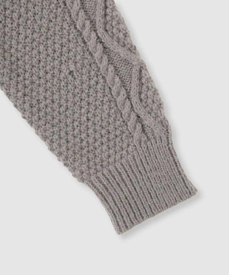 [期間限定knit]Idnes  シャツレイヤードニット レディース商品画像-21