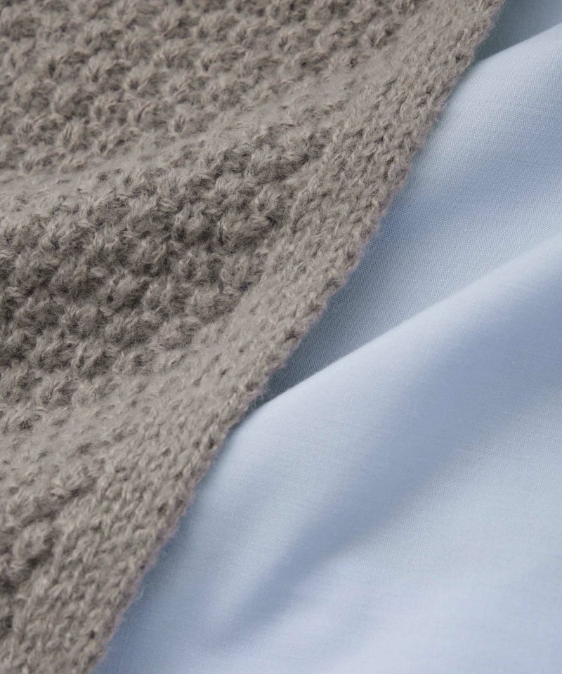 [期間限定knit]Idnes  シャツレイヤードニット レディース商品画像-23