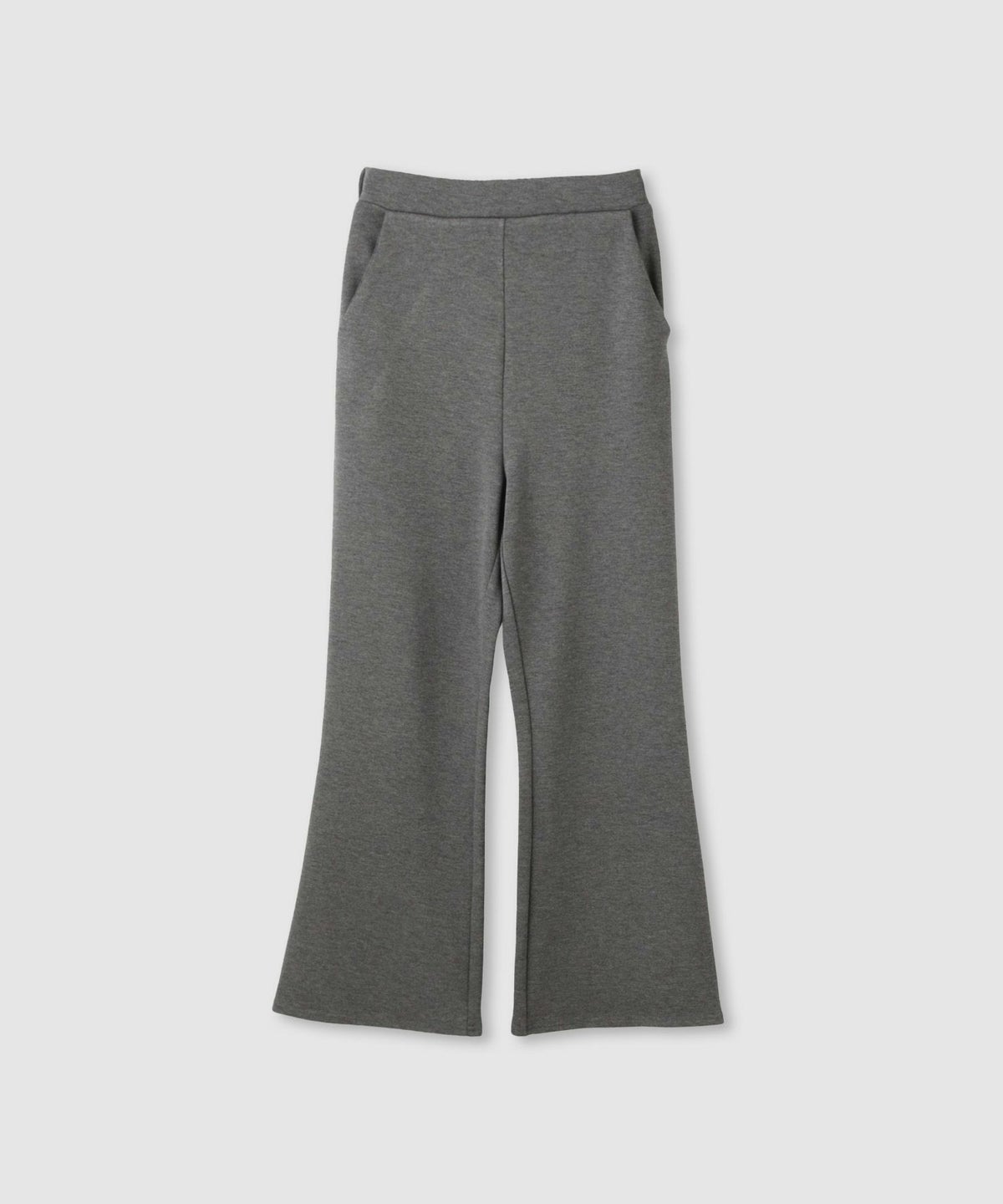 milli de l'air パフィバック 裏フリースダンボールニット フレアパンツ レディース