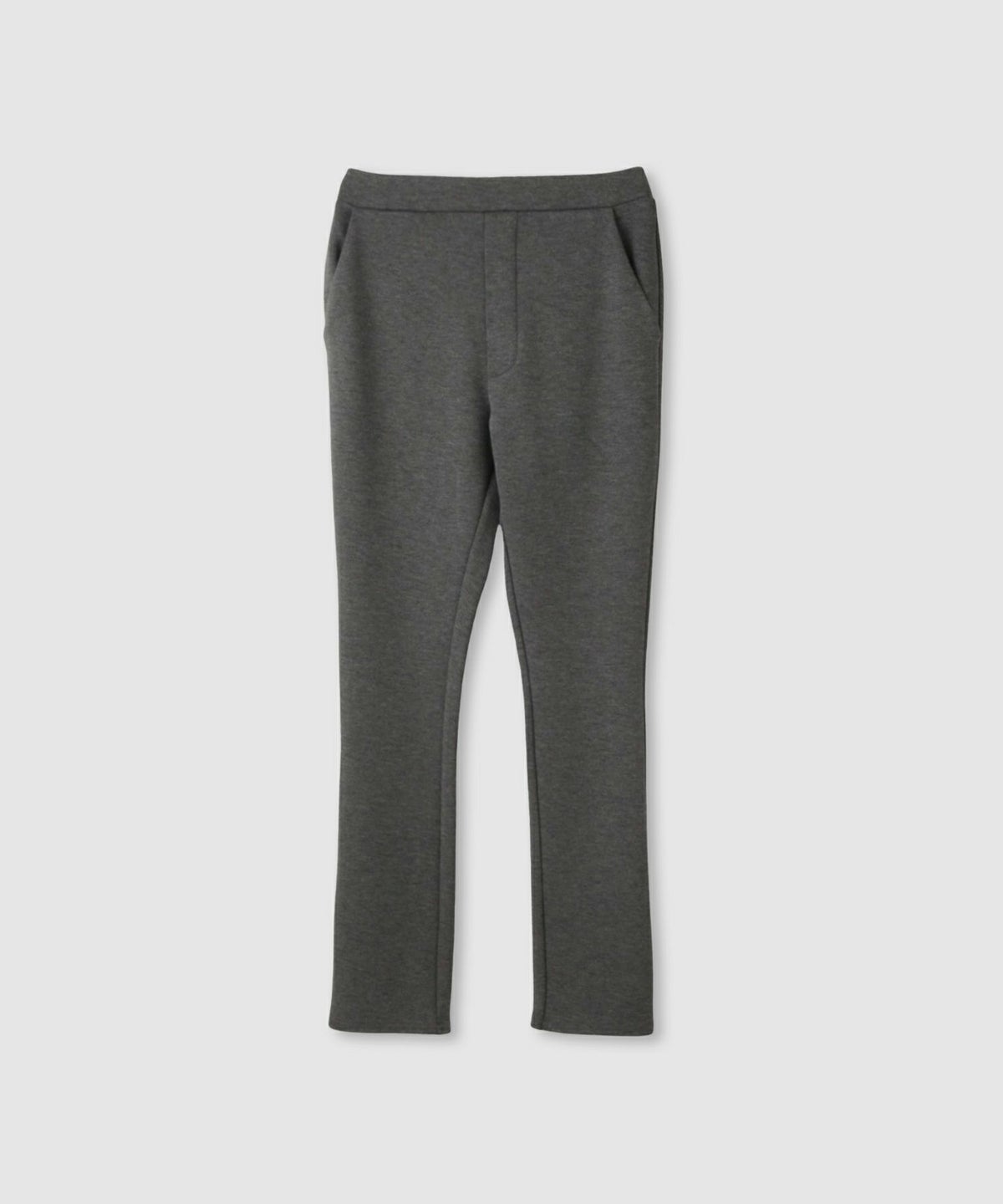 milli de l'air パフィバック 裏フリースダンボールニット スリムパンツ レディース