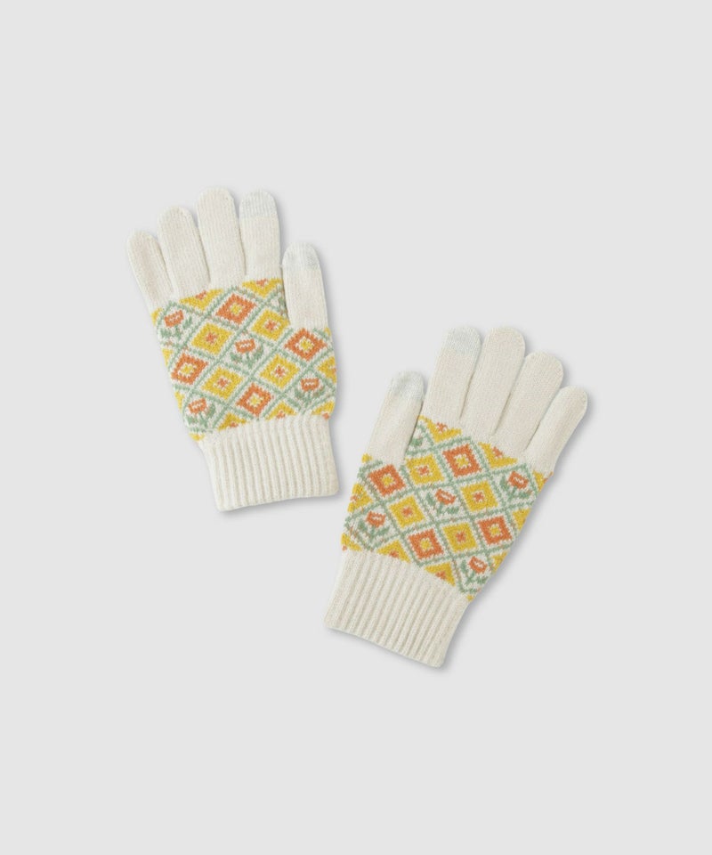 スマホタッチ手袋 柄 レディース商品画像-2