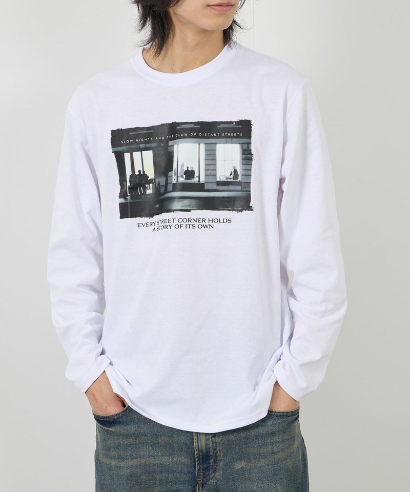 T-GRAPHICS フォトプリント長袖Tシャツ メンズ商品画像-2