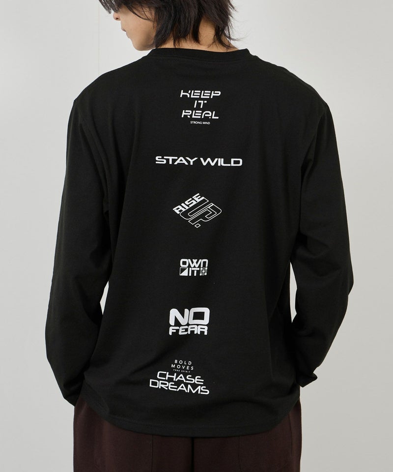 T-GRAPHICS ストリートロゴ長袖Tシャツ メンズ商品画像-4