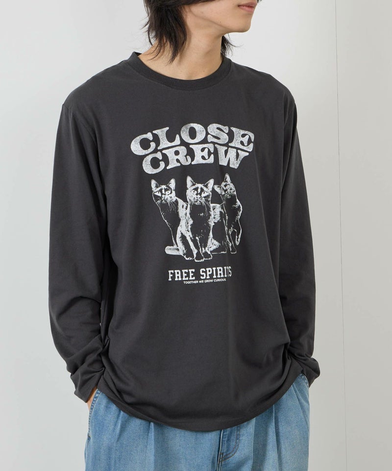 T-GRAPHICS アニマルプリント長袖Tシャツ メンズ商品画像-4