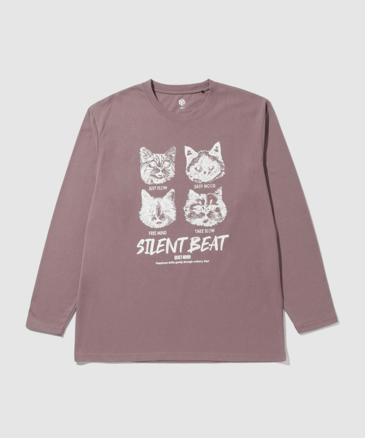 T-GRAPHICS アニマルプリント長袖Tシャツ メンズ