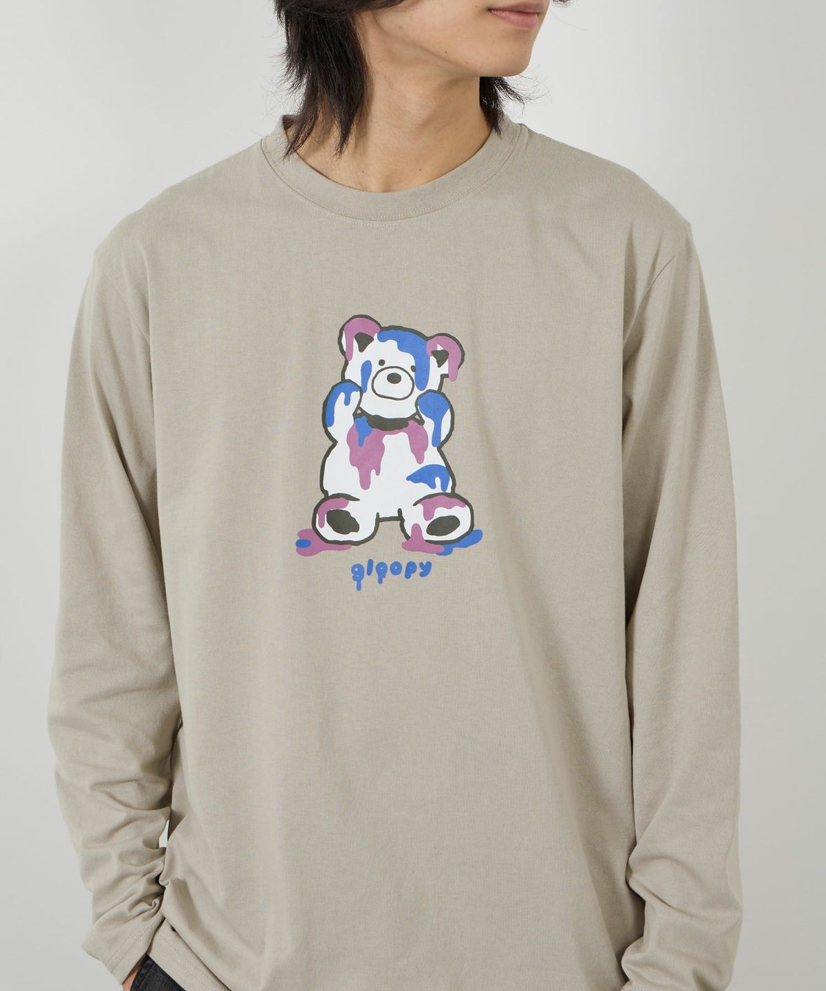 T-GRAPHICS ビビットアニマル長袖Tシャツ メンズ