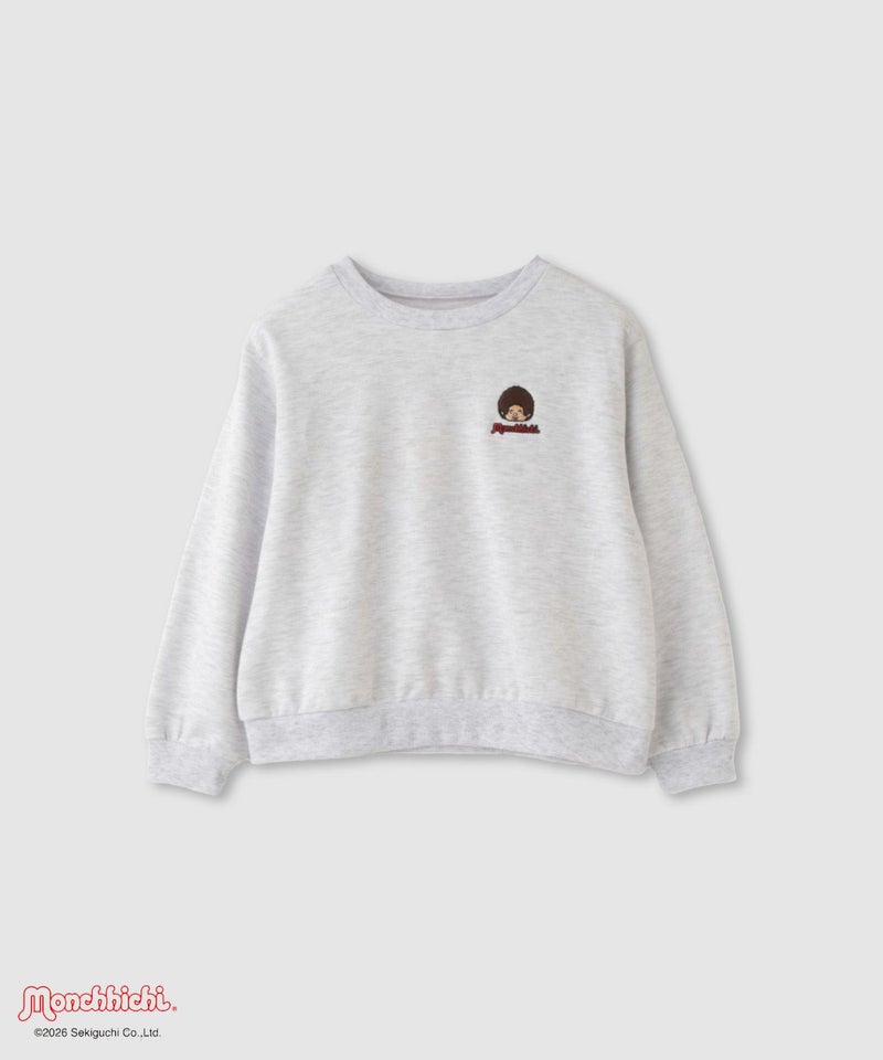 モンチッチ ポンチ素材転写プリントトレーナー キッズ商品画像-2