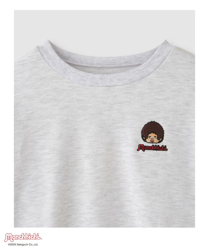 モンチッチ ポンチ素材転写プリントトレーナー キッズ商品画像-3