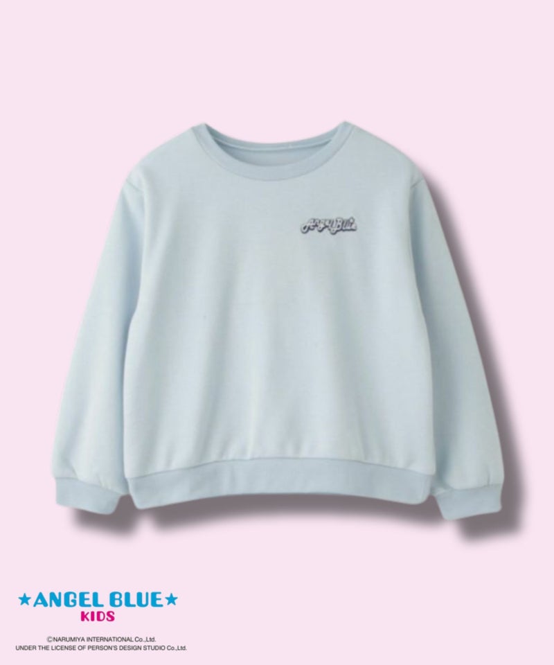 ANGEL BLUE ポンチ素材刺繍プリントトレーナー キッズ商品画像-2