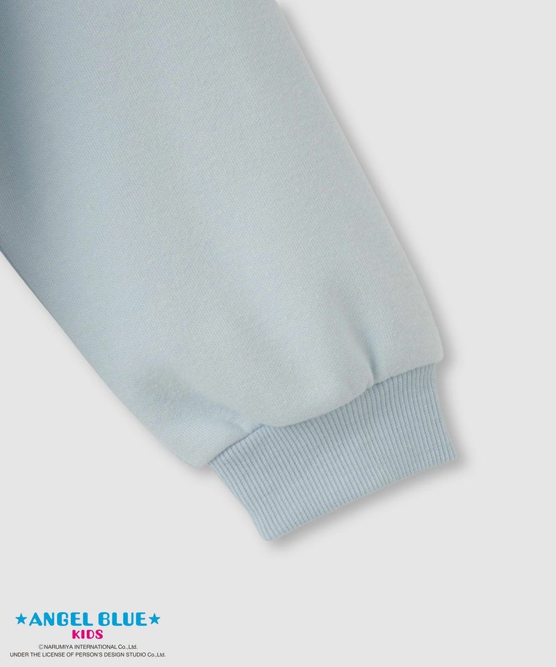 ANGEL BLUE  ポンチ素材刺繍プリントトレーナー キッズ商品画像-4