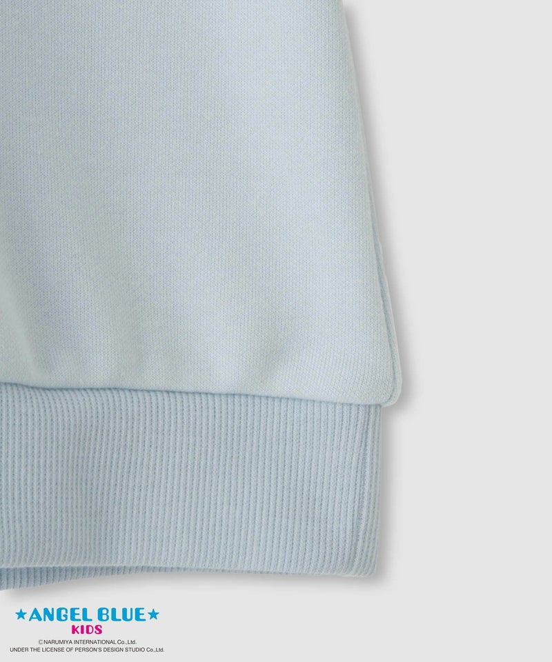 ANGEL BLUE  ポンチ素材刺繍プリントトレーナー キッズ商品画像-5
