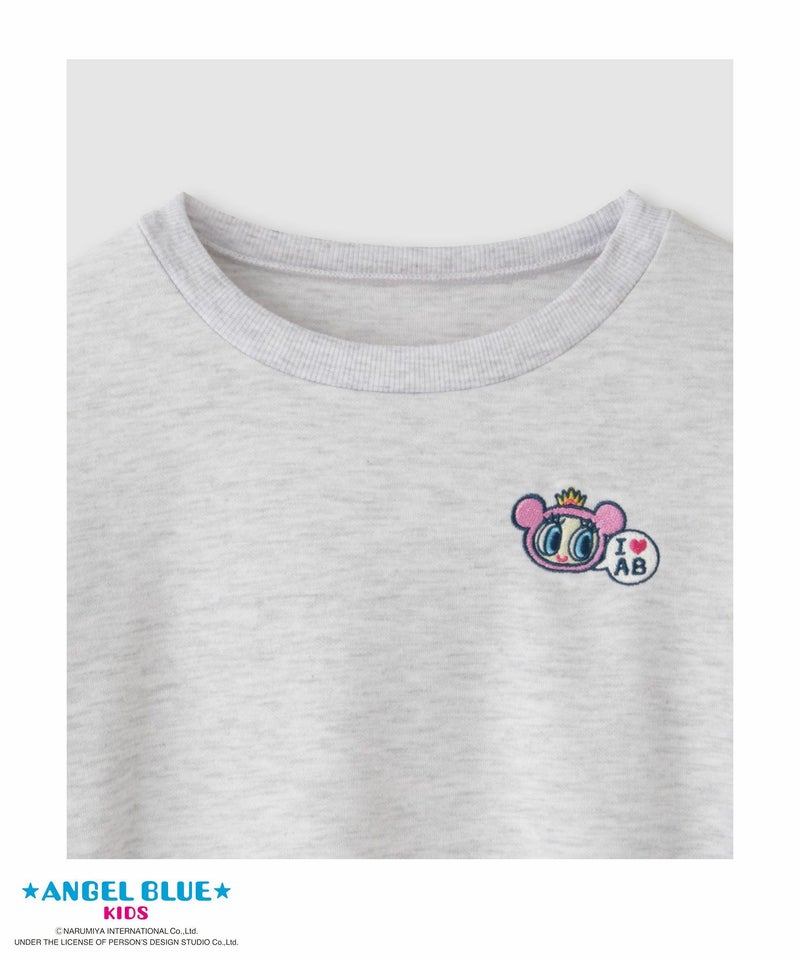 ANGEL BLUE ポンチ素材花プリントトレーナー キッズ商品画像-3