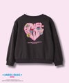 ANGEL BLUE ポンチ素材ハートプリントトレーナー キッズ商品サムネイル-1