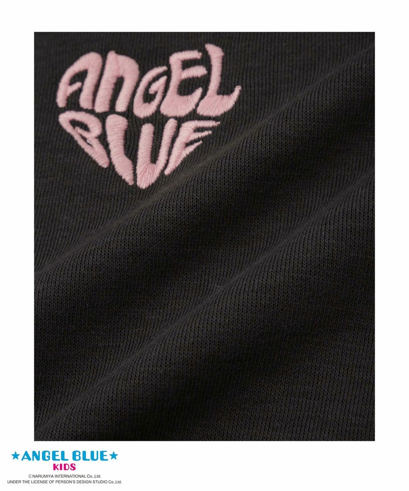 ANGEL BLUE  ポンチ素材ハートプリントトレーナー キッズ商品画像-7