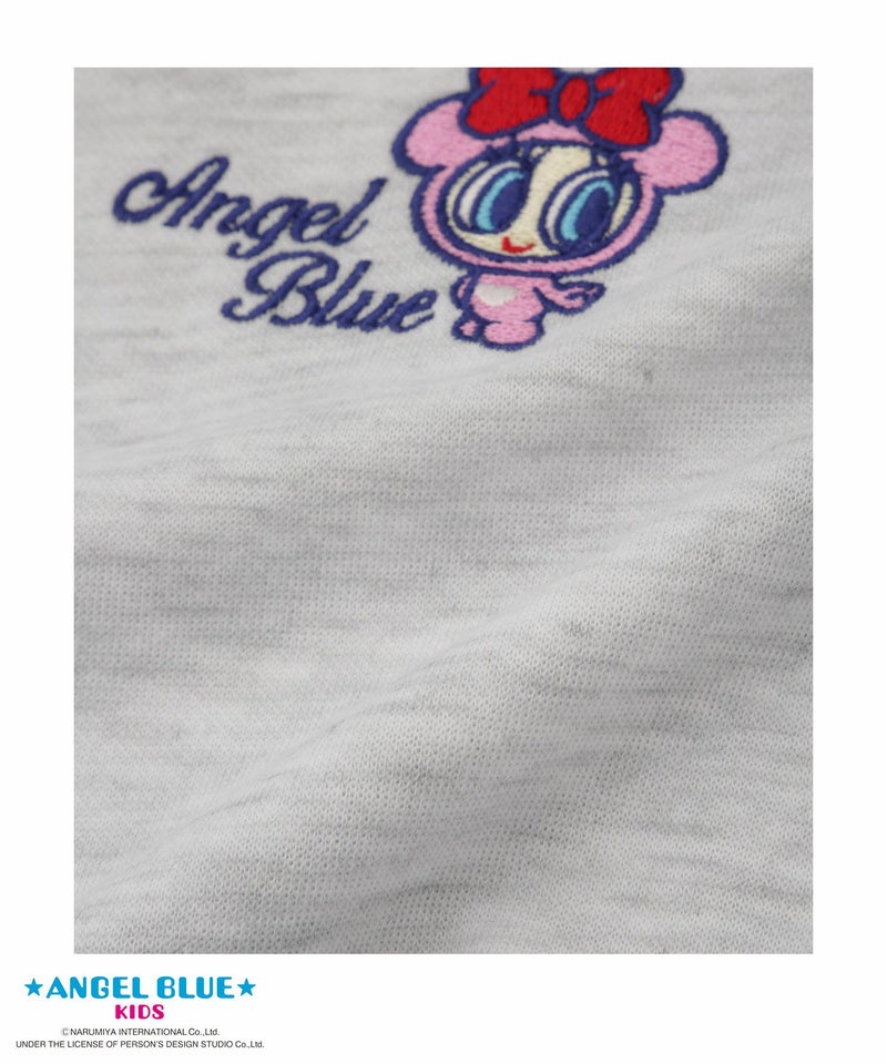 ANGEL BLUE  ポンチ素材刺繍プリントトレーナー キッズ商品画像-7