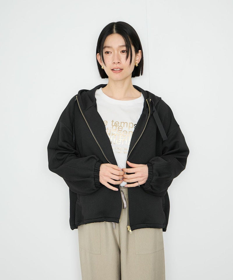 [値下げ]Idnes  カルゼフードブルゾン レディース商品画像-3