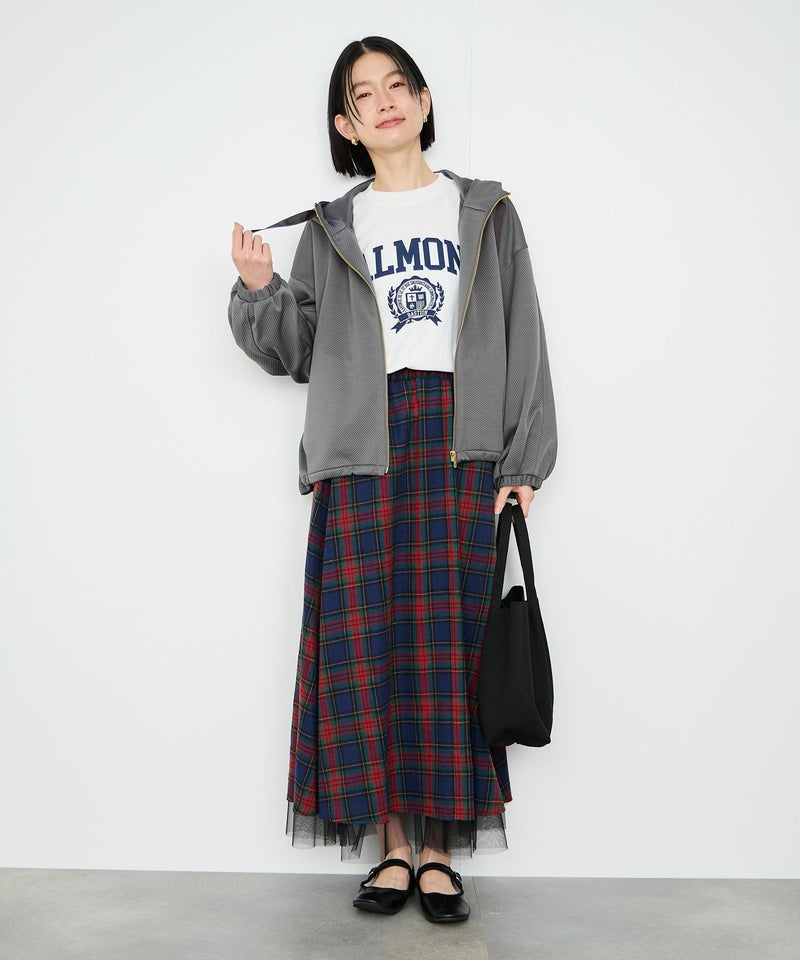 Idnes カルゼフードブルゾン レディース商品画像-5