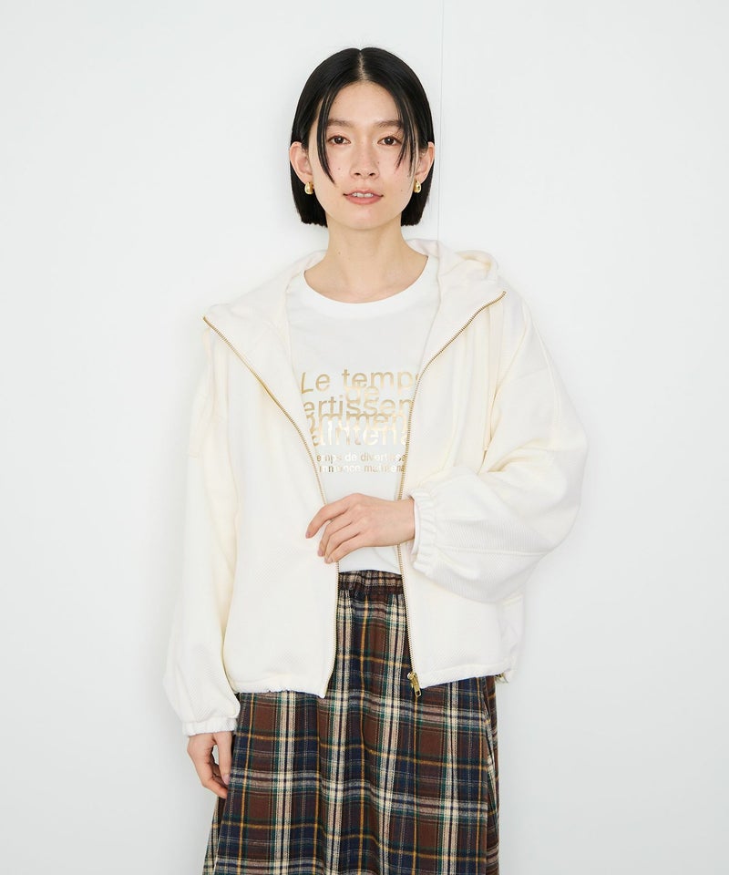 [値下げ]Idnes  カルゼフードブルゾン レディース商品画像-7