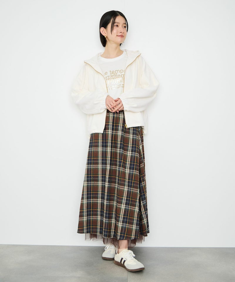 Idnes カルゼフードブルゾン レディース商品画像-9