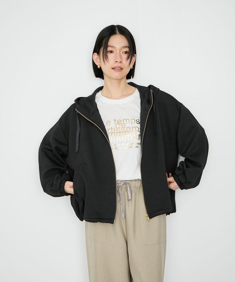 [値下げ]Idnes  カルゼフードブルゾン レディース商品画像-10