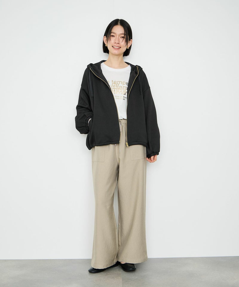 Idnes カルゼフードブルゾン レディース商品画像-18