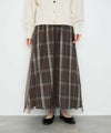 Idnes リバーシブルネルチェックスカート レディース商品サムネイル-1