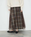 Idnes リバーシブルネルチェックスカート レディース商品サムネイル-4
