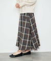 Idnes リバーシブルネルチェックスカート レディース商品サムネイル-7
