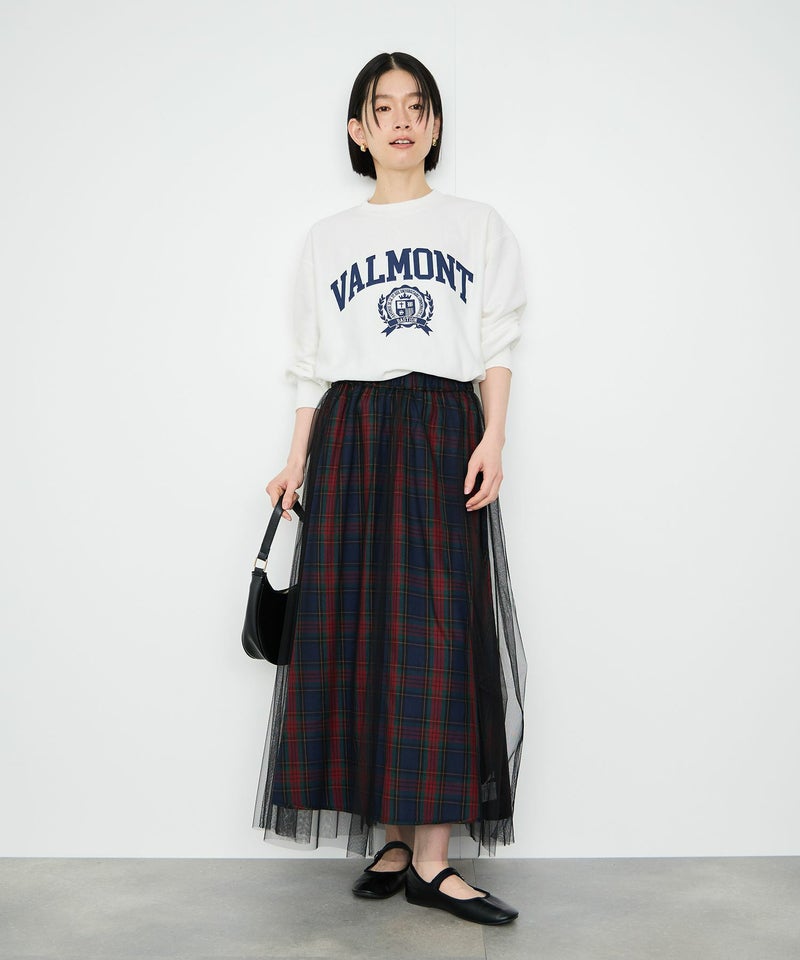 Idnes  リバーシブルネルチェックスカート レディース商品画像-14