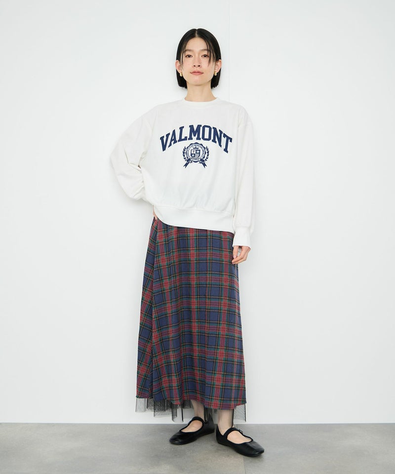 Idnes  リバーシブルネルチェックスカート レディース商品画像-16