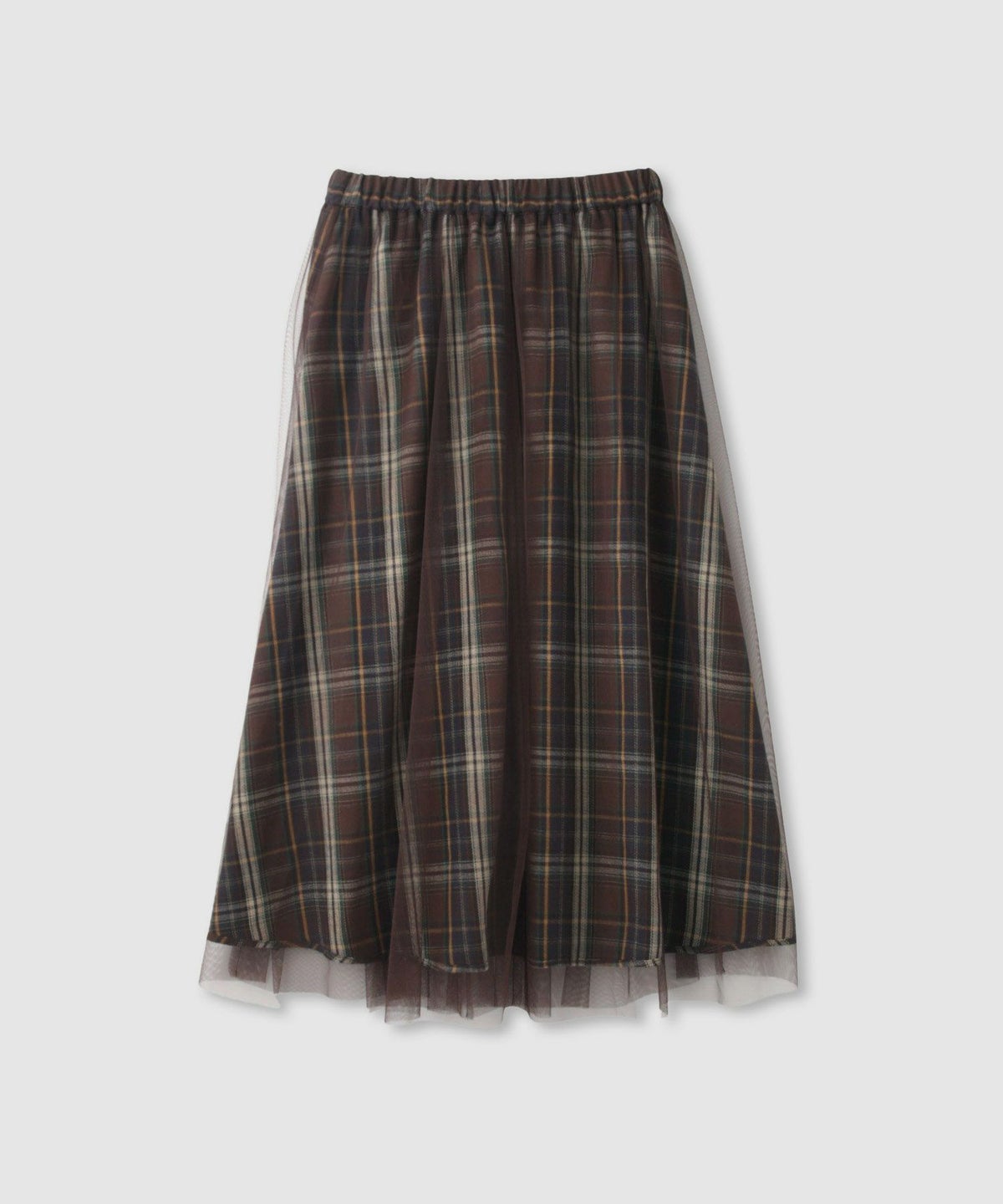  Idnes リバーシブルネルチェックスカート レディース