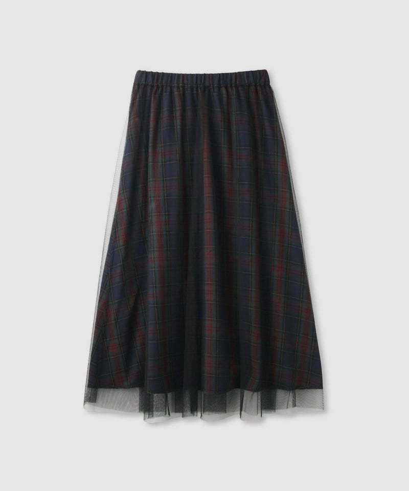 Idnes リバーシブルネルチェックスカート レディース商品画像-19