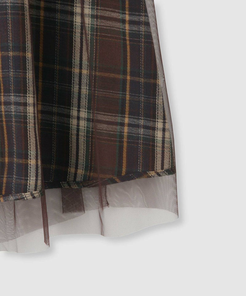 Idnes リバーシブルネルチェックスカート レディース商品画像-24