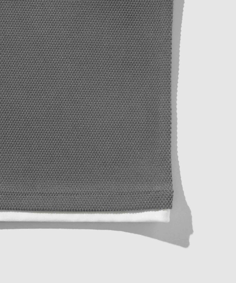 NAVY ピーチ鹿の子キーネックレイヤー長袖Tシャツ メンズ商品画像-25