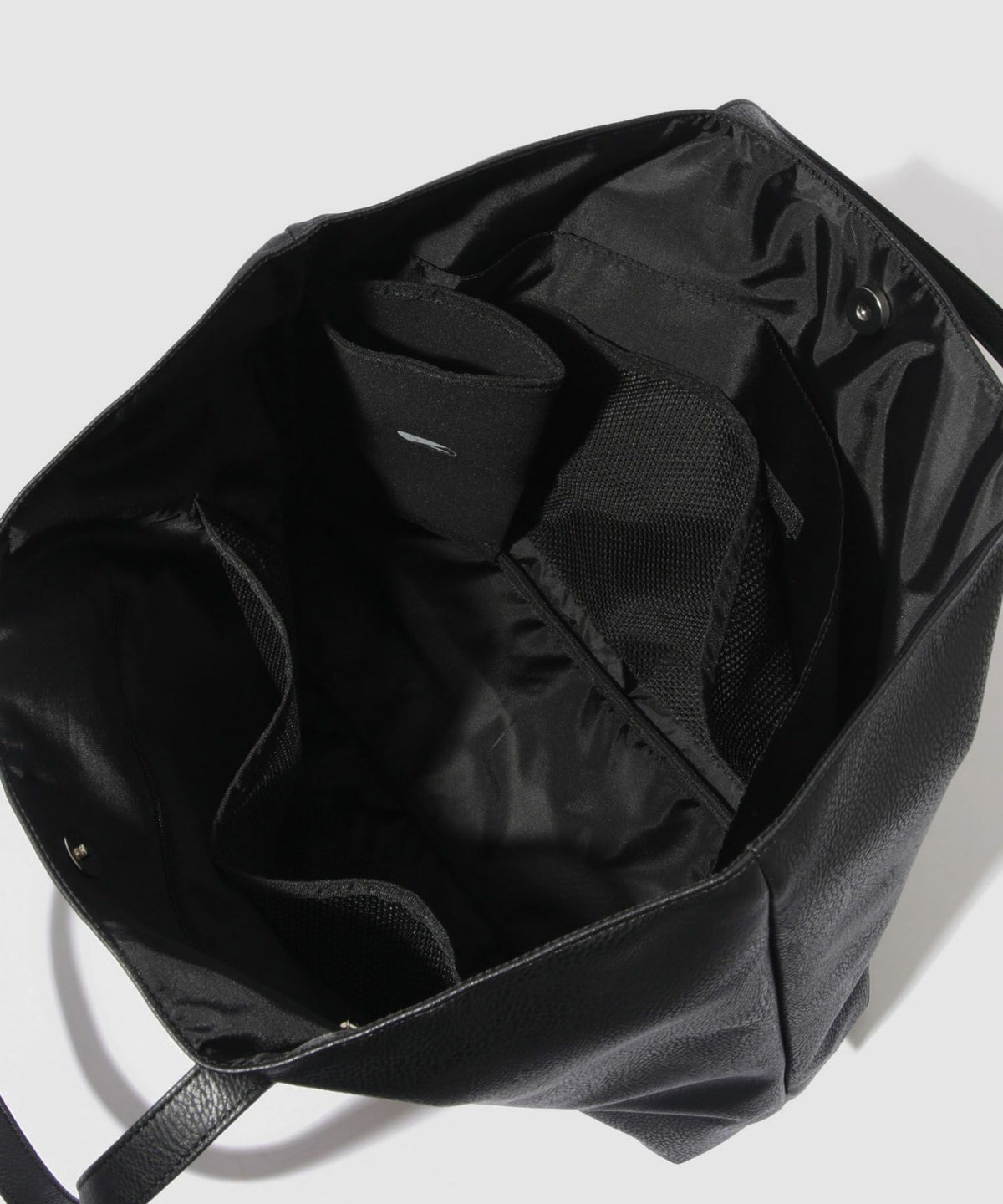 ムラ調合皮多ポケットトートバッグ