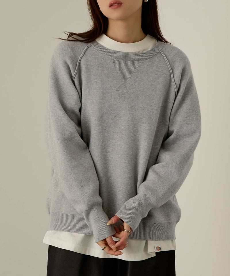 NAVY  ガゼット付きWジャガードニットプルオーバー レディース商品画像-2