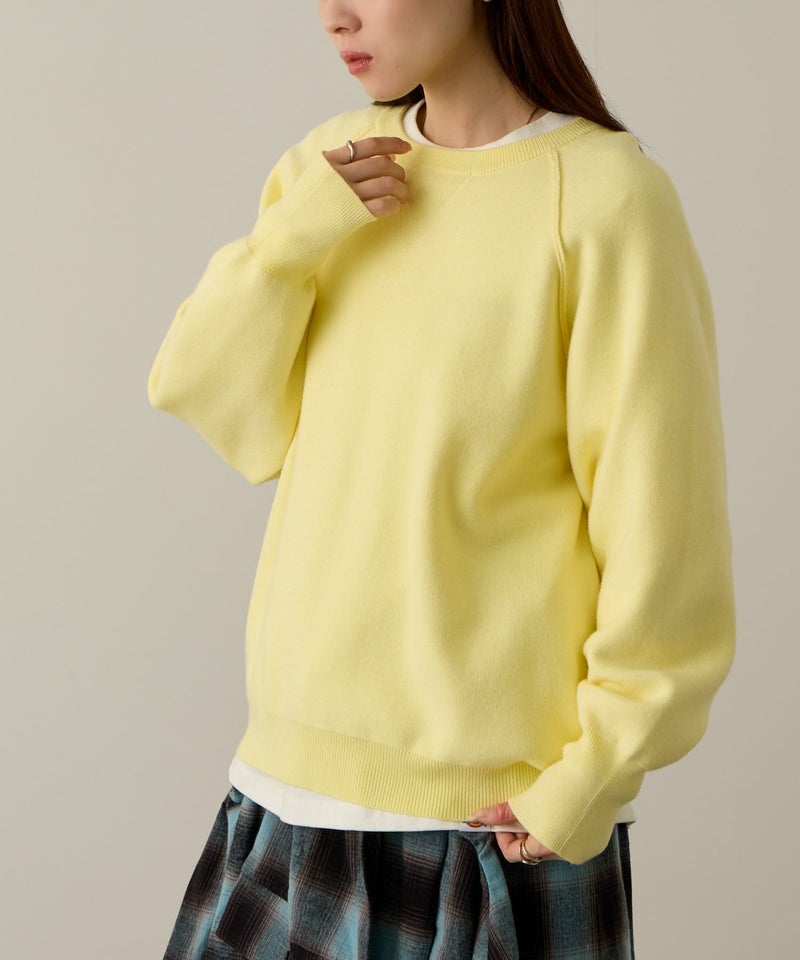 NAVY ガゼット付きWジャガードニットプルオーバー レディース商品画像-6